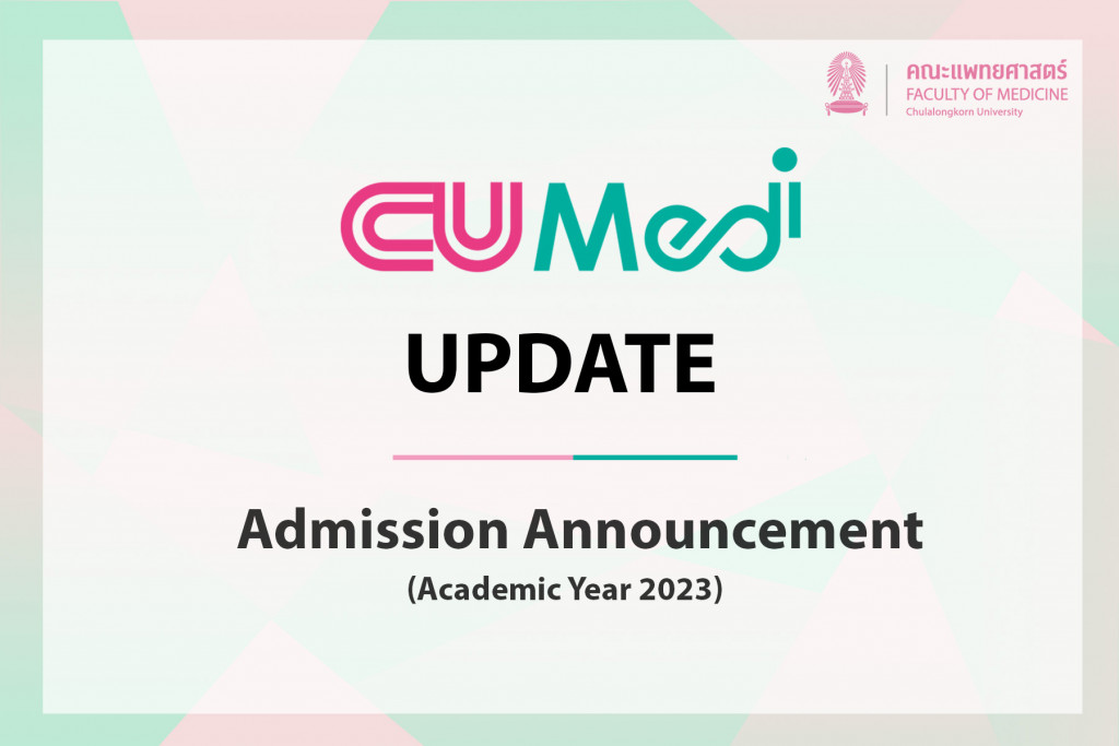 Admission Announcement for Academic Year 2023 - Natchaya Sangbudda