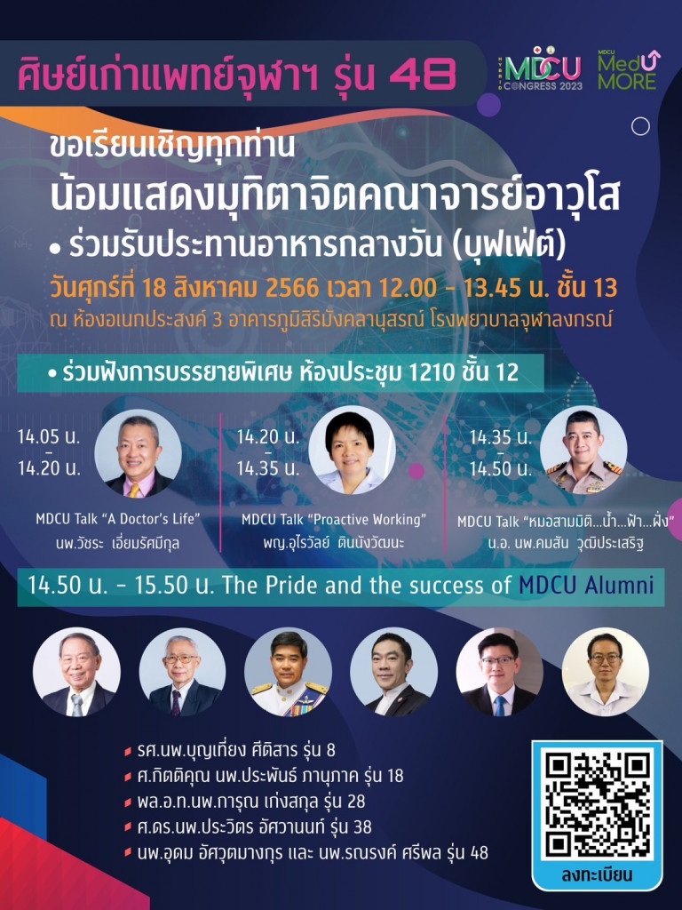 Mdcu Alumni 2023 ศิษย์เก่าแพทย์จุฬาฯ รุ่น 48