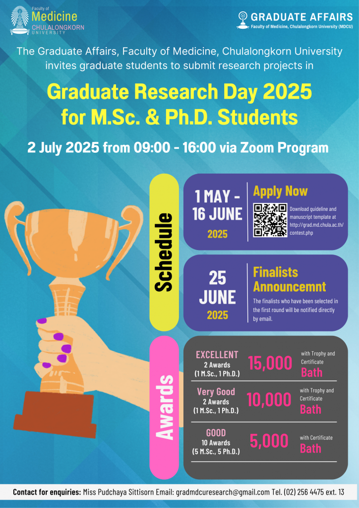Graduate Research Day 2025 M.Sc._Ph.D. (zoom) - Pudchaya Sittisorn